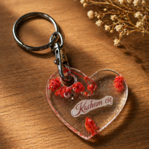 Brelok Serce:Kwiatowy nastrój