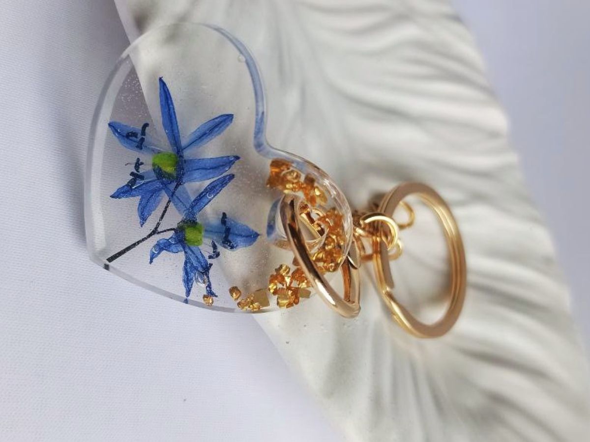 Brelok“Serce:Kwiatowy nastrój”