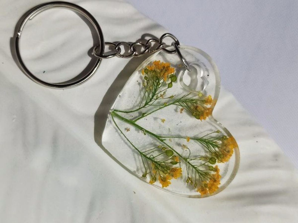 Brelok“Serce:Kwiatowy nastrój” - obrazek 2