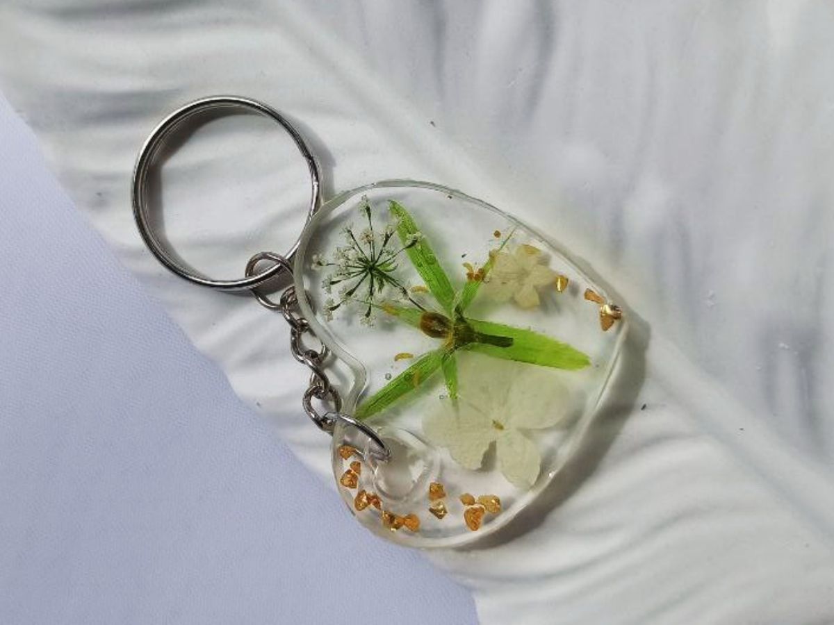 Brelok“Serce:Kwiatowy nastrój” - obrazek 3