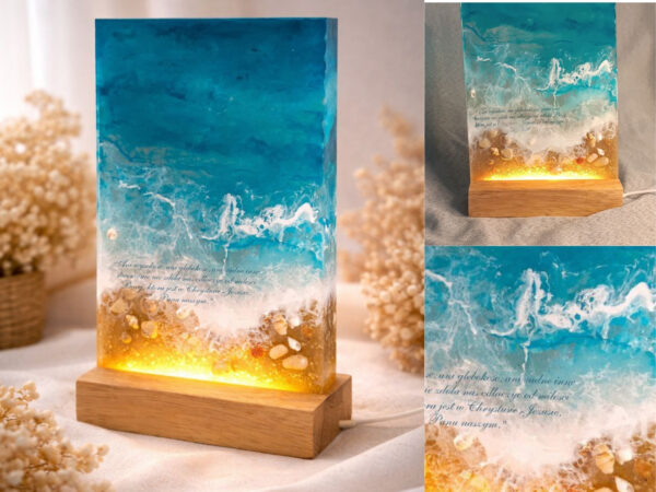 Lampka nocna z przesłaniem